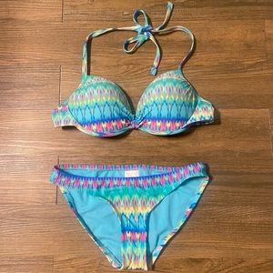 Bright Tie Dye Bikini Swimsuit